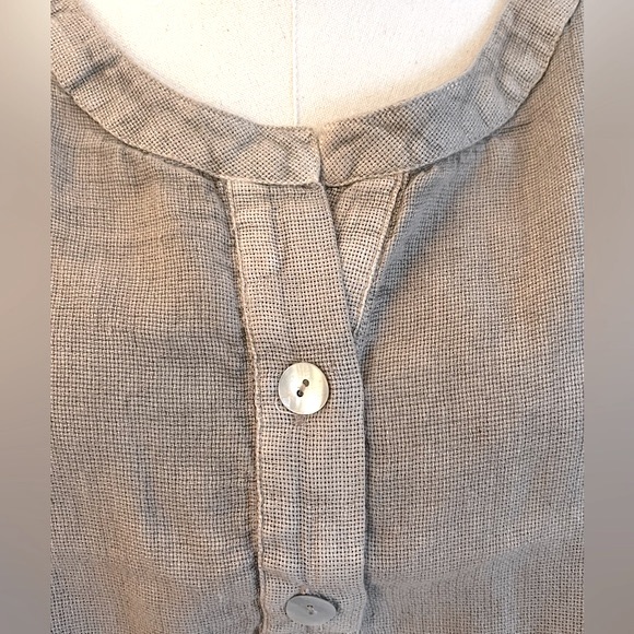 Zara Tan Khaki Popover Top XL - Picture 2 of 5